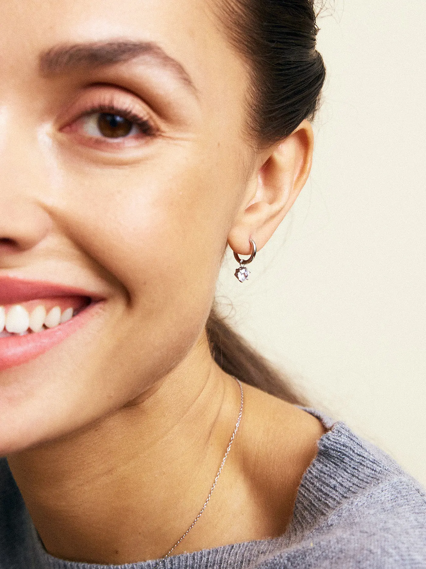EDBLAD | Ohrringe CROWN HOOPS Gold | silber